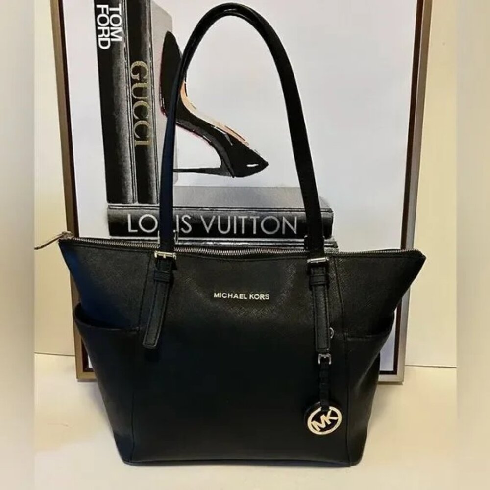 Michael Kors Black Saffiano Leather Tote